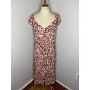 Reformation Baxley Dress in Red Floral Sz‎ 12